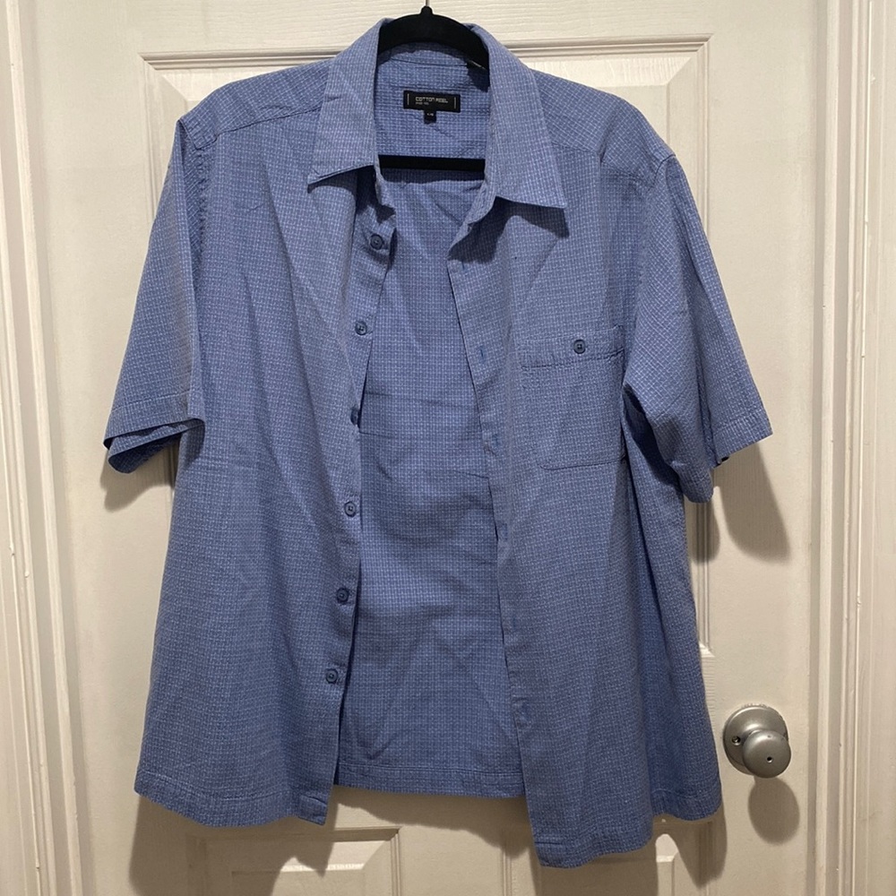 Cotton Reel Men’s Button Up Shirt - Large